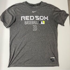 Nike Gray Red Sox Baseball Tee